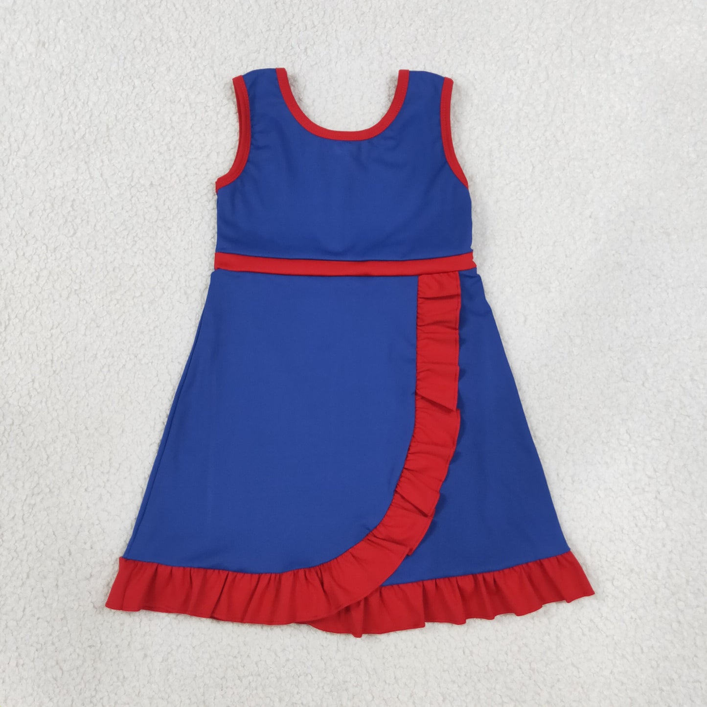 Sibling Baby Girls Sleeveless Yoga Active Ruffle Knee Length Dresses