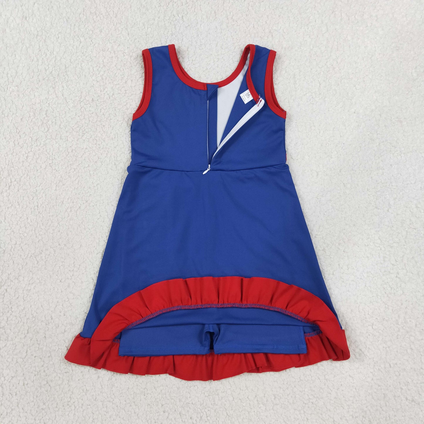 Sibling Baby Girls Sleeveless Yoga Active Ruffle Knee Length Dresses