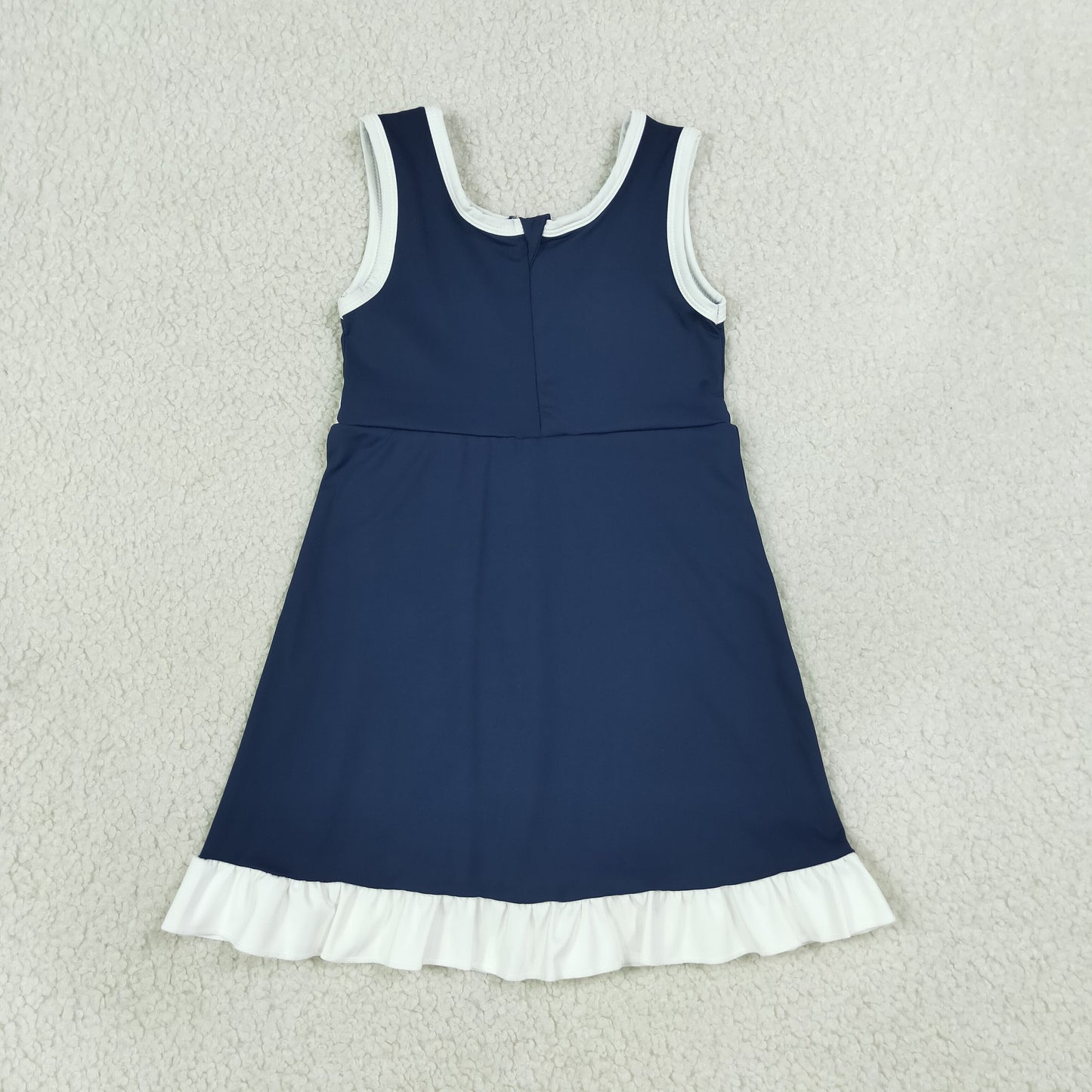 Sibling Baby Girls Sleeveless Yoga Active Ruffle Knee Length Dresses