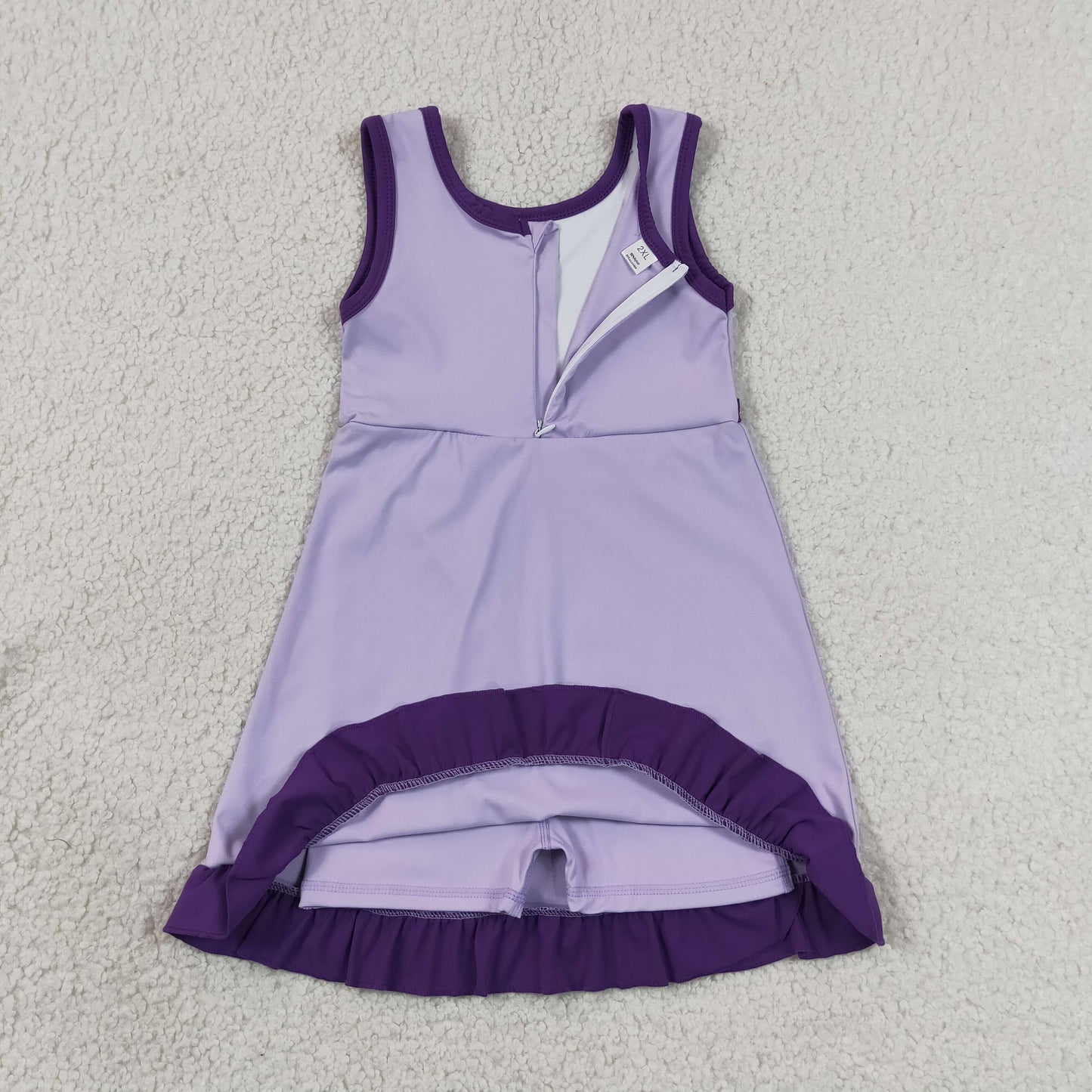Sibling Baby Girls Sleeveless Yoga Active Short Knee Length Dresses