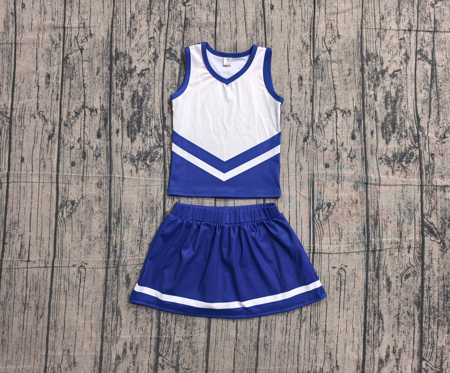 Baby Girls Hot Blue Stripe Vest Top Skirt Shorts Team Yoga Active Clothes Sets Preorder