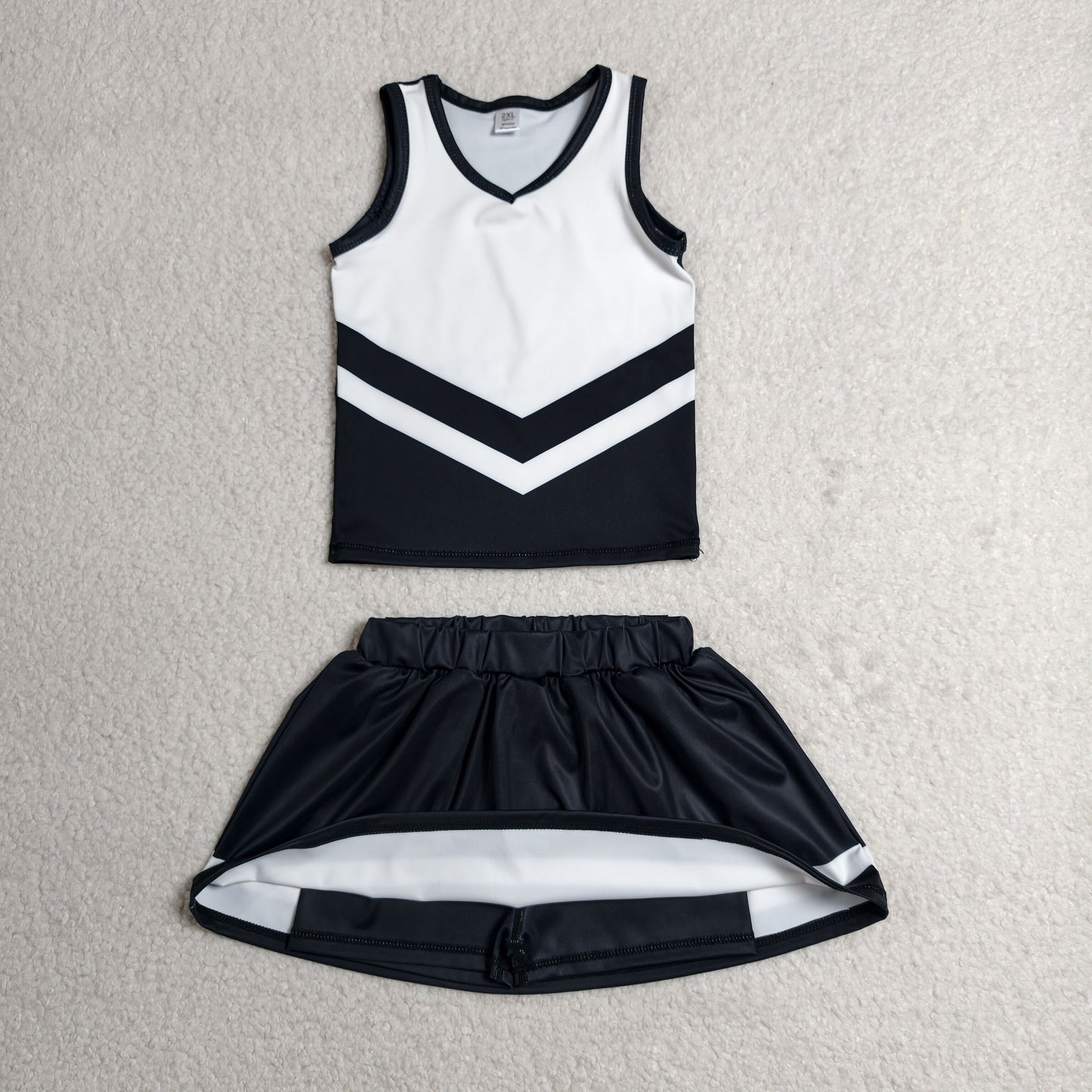 Sibling Baby Girls Sleeveless Stripe Vest Top Skirt Shorts Team Clothes Sets