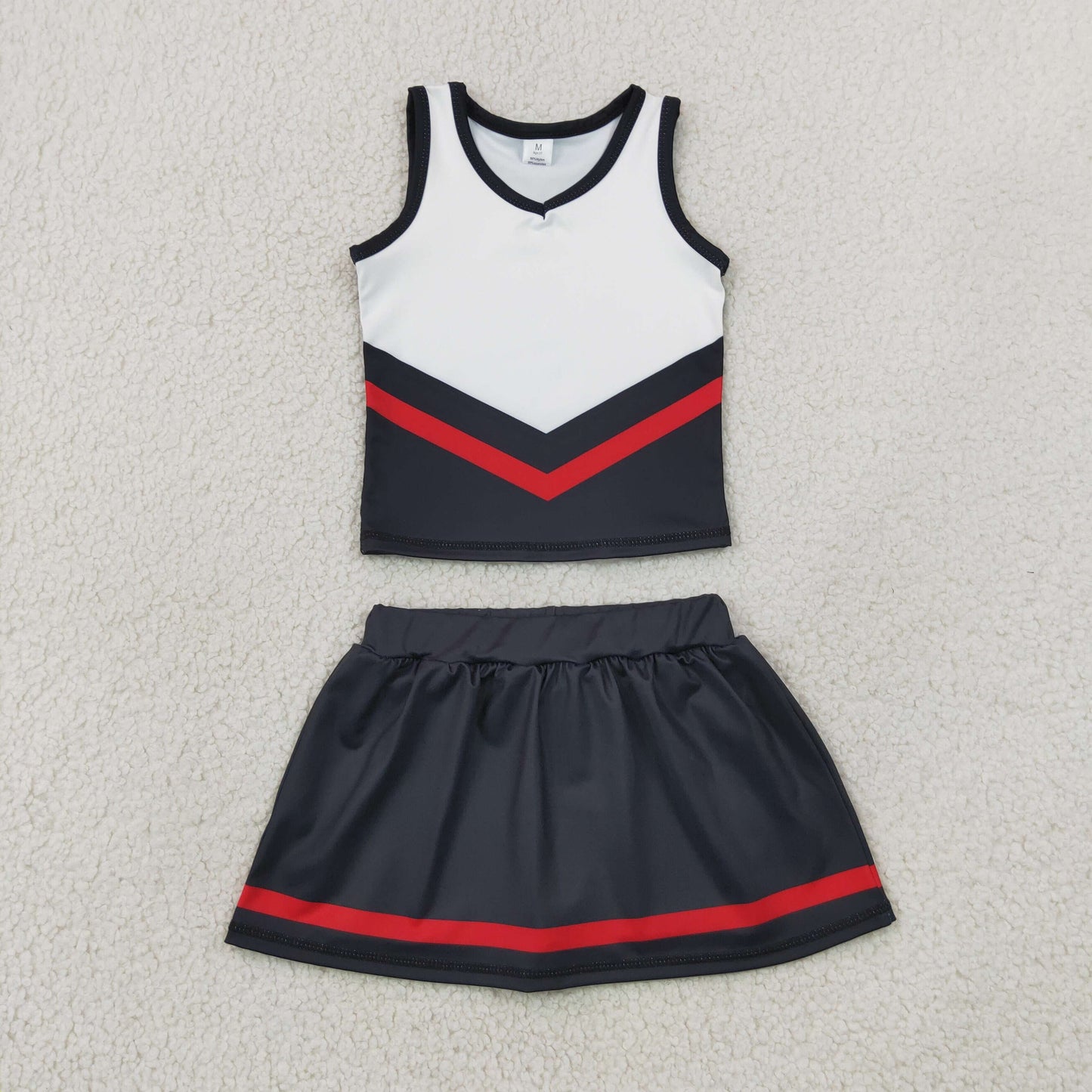 Sibling Baby Girls Sleeveless Stripe Vest Top Skirt Shorts Team Clothes Sets