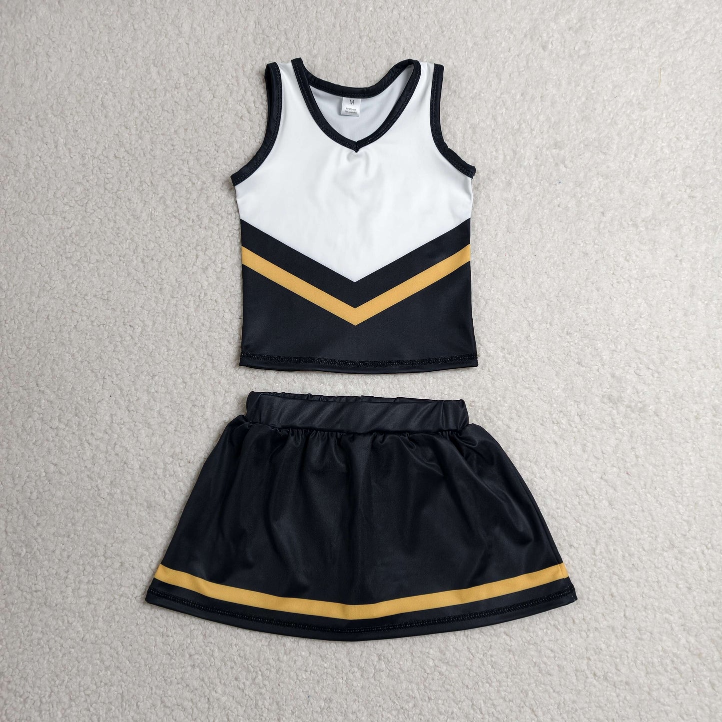 Sibling Baby Girls Sleeveless Stripe Vest Top Skirt Shorts Team Clothes Sets