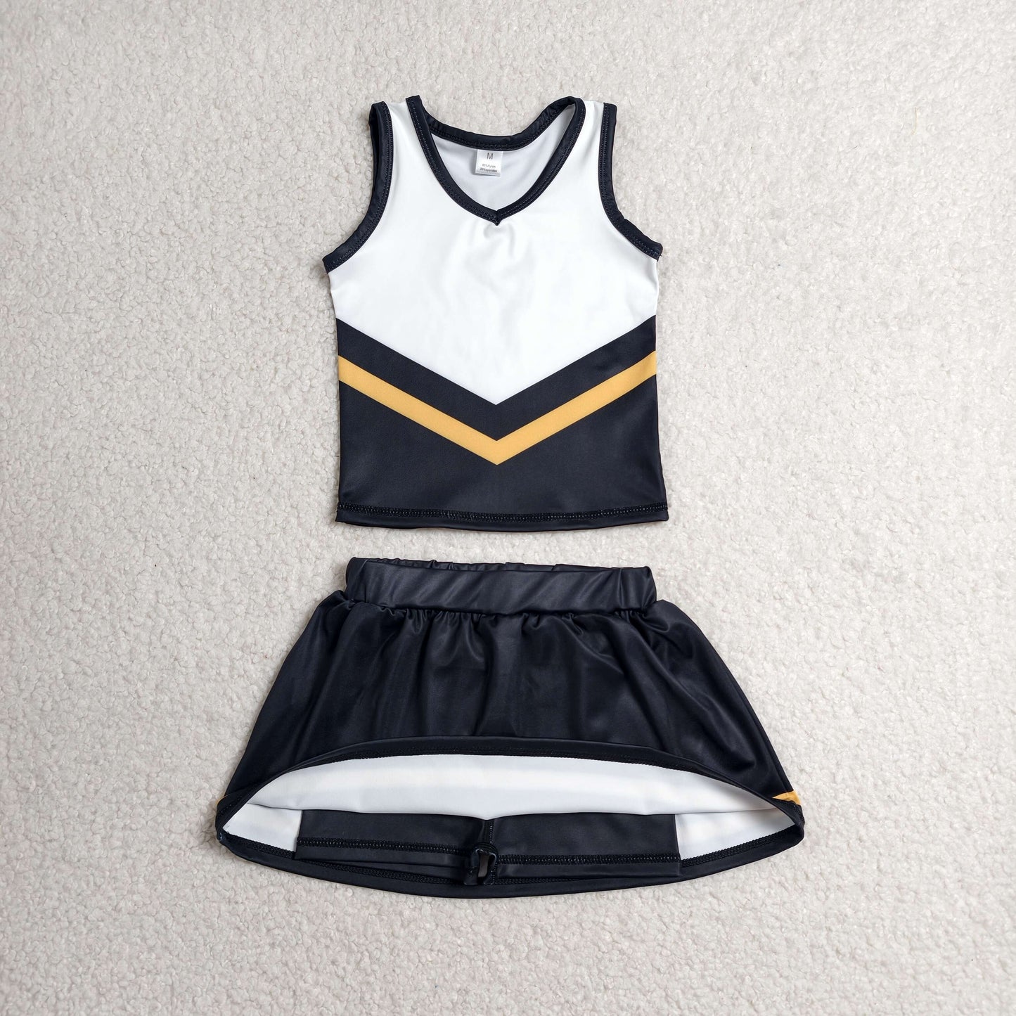 Sibling Baby Girls Sleeveless Stripe Vest Top Skirt Shorts Team Clothes Sets
