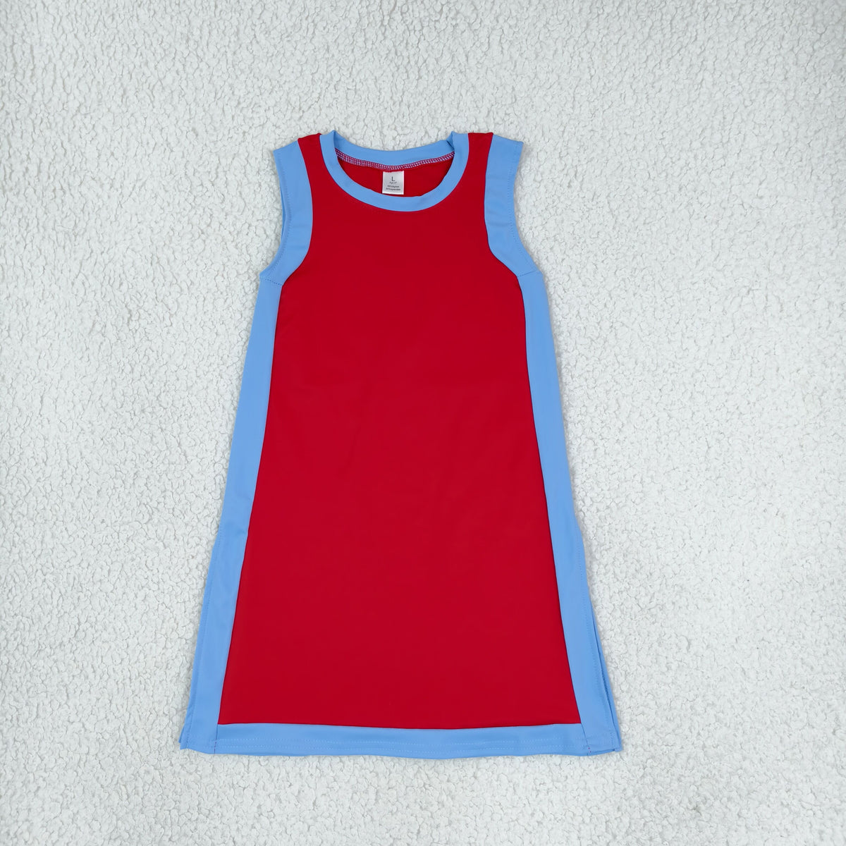 Baby Girls Sleeveless Red Blue Yoga Active Knee Length Dresses