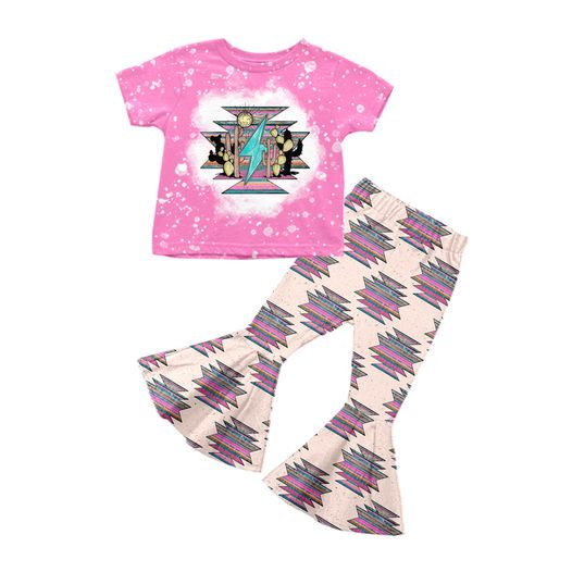 Baby Girls Western Aztec Bell Pants Clothes Sets preorder