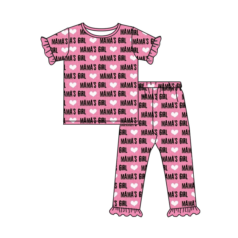 Baby Girls Mama's Girl Shirt Pants Pajamas Clothing Sets preorder