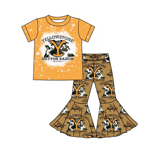 Baby Girls Stone Singer Shirt Bell Pants Clothes Sets Preorder