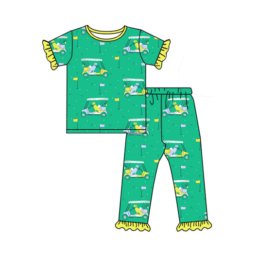 Baby Girls Golf Cart Tops Pants Pajamas Clothes Sets Preorder