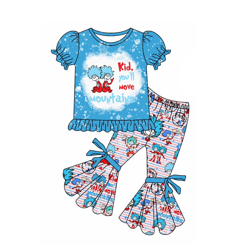 Baby Girls Dr Reading Blue Shirt Bell Pants Clothes Sets Preorder