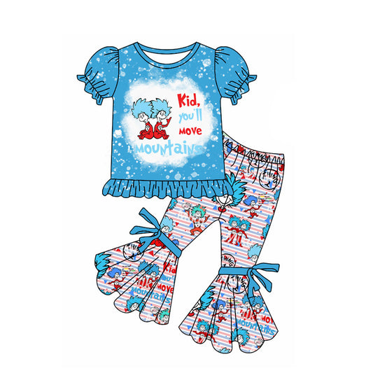 Baby Girls Dr Reading Blue Shirt Bell Pants Clothes Sets Preorder