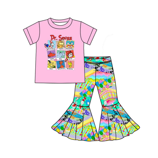 Baby Girls Dr Reading Balloon Shirt Bell Pants Clothes Sets Preorder