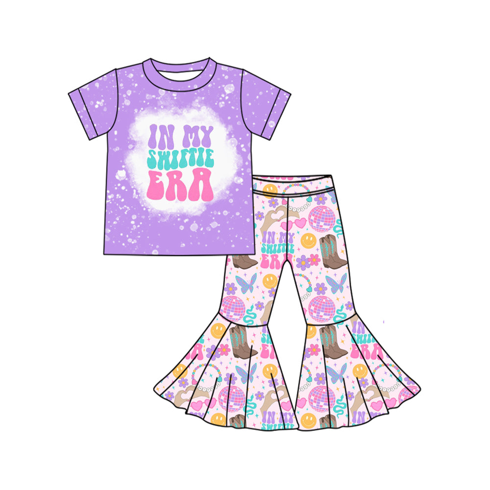 Baby Girls Lavender Tour Singer Shirt Bell Pants Clothes Sets Preorder
