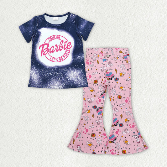 Girls Doll Shirt Pink Denim Jeans Pants Clothes Sets