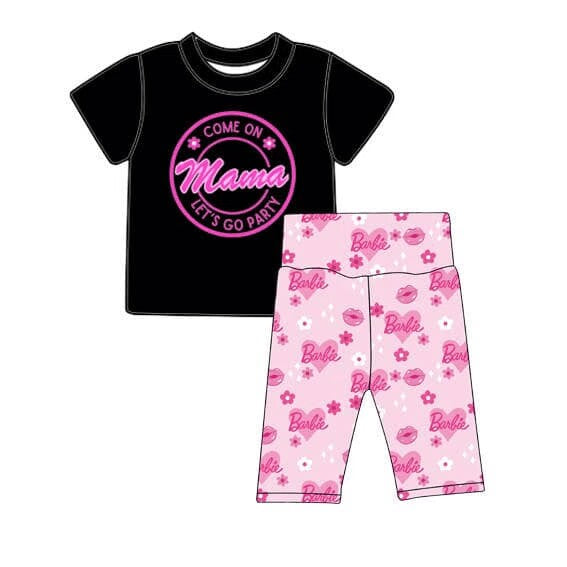 Adult Mama Black Doll Shorts Clothes Sets preorder