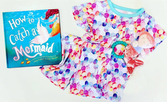 Baby Girls Colorful Tie Dye Shirts Shorts Pajamas Clothes Sets Preorder