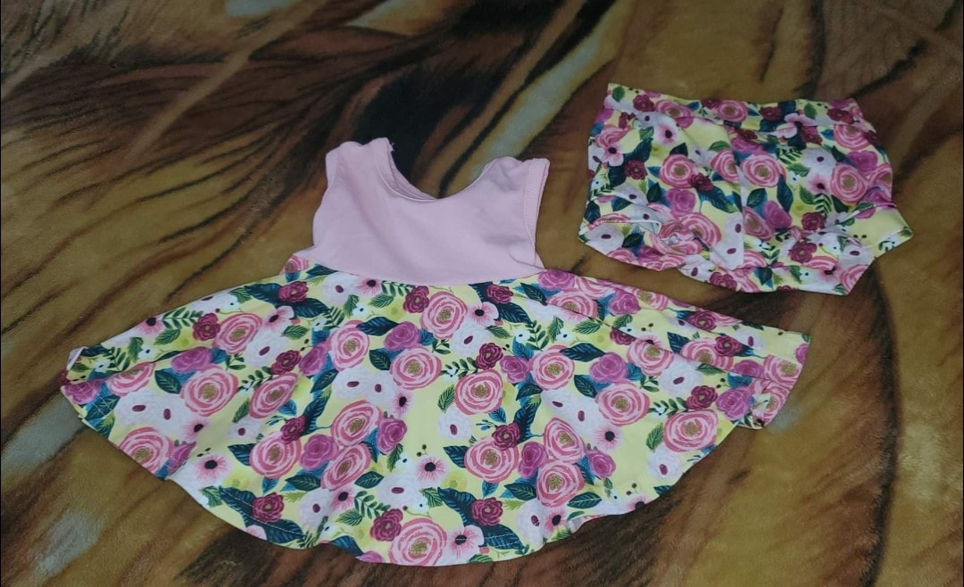 Baby Toddler Girls Flowers Pink Tunic Top Shorts Clothes Sets preorder