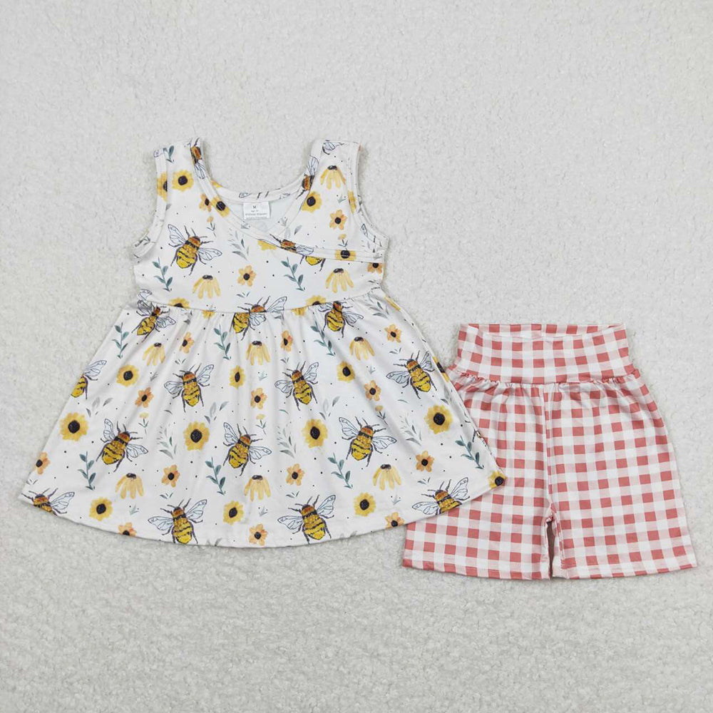 Sibling Baby Girls Summer Tunic Top Shorts Clothes Sets