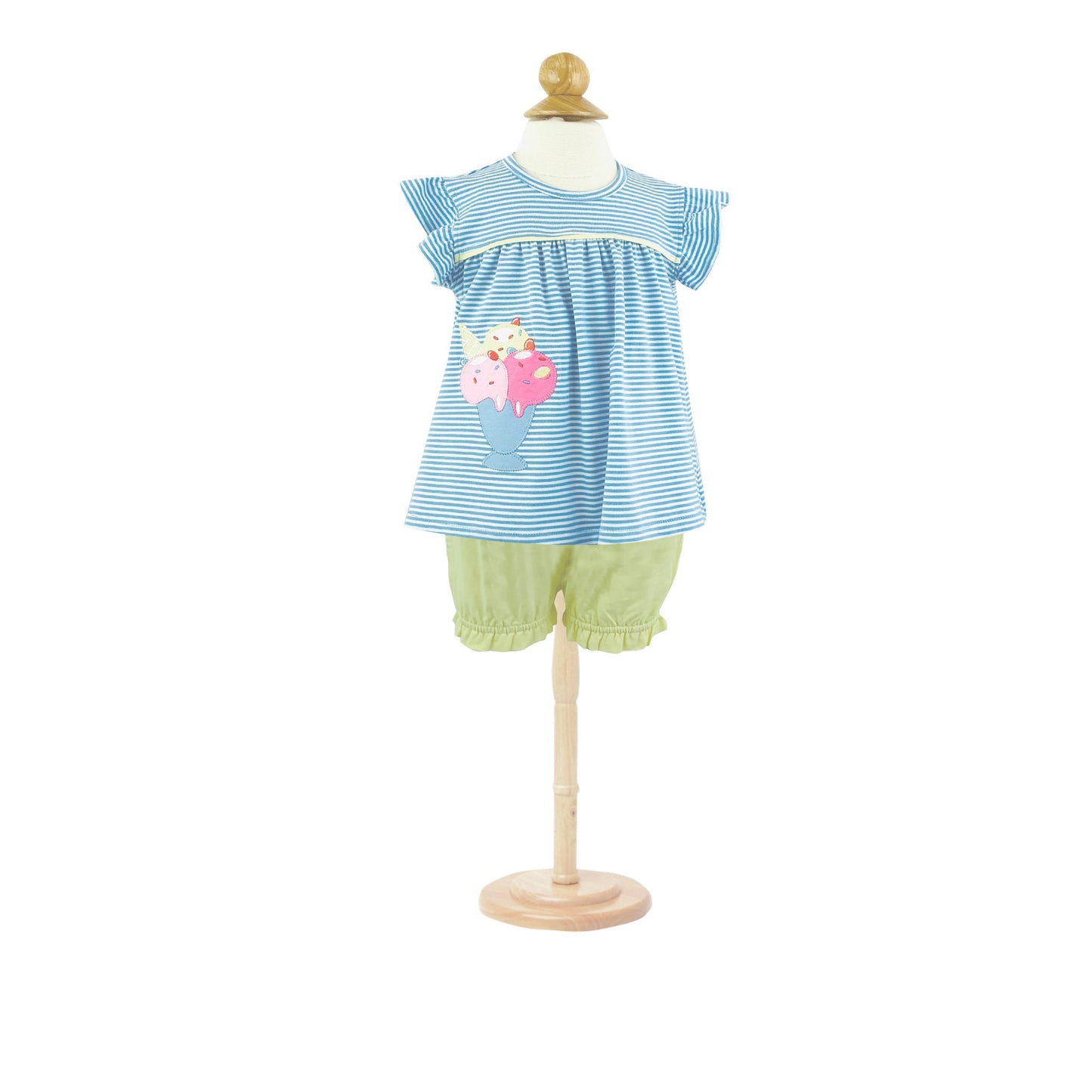 Baby Girls Popstick Tunic Ruffle Shorts Clothes Sets Preorder