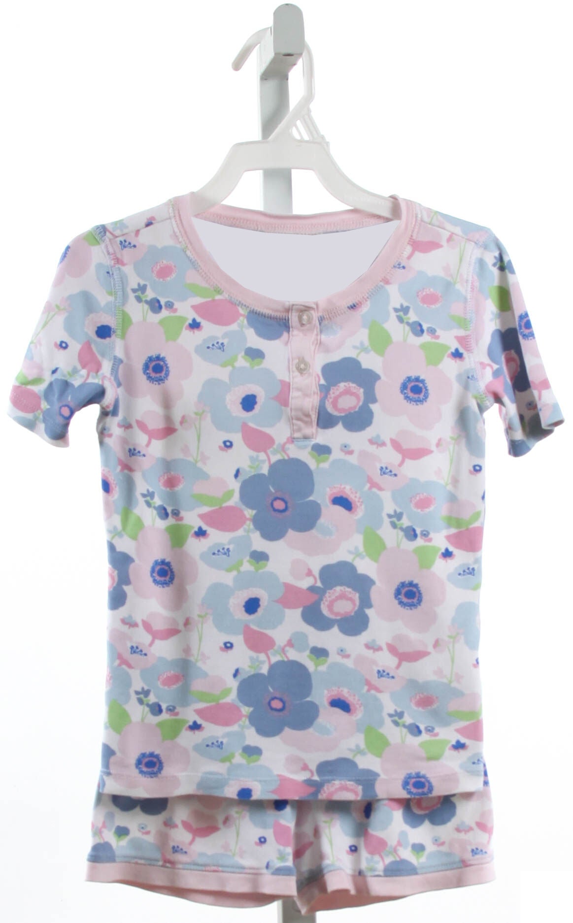 Baby Girls Pink Flowers Tee Shirts Top Short Pajamas Clothes Sets Preorder