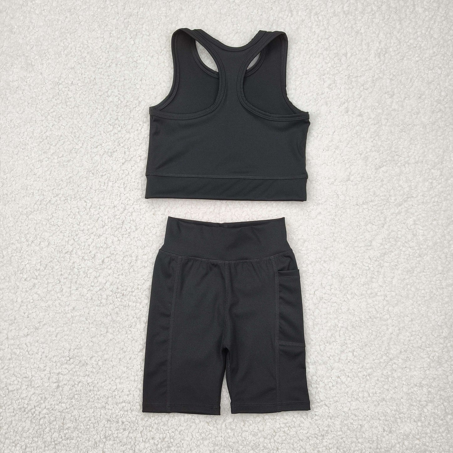 Sibling Baby Girls 6 Style Black Athletic Active Wear Work Out Dresses Set