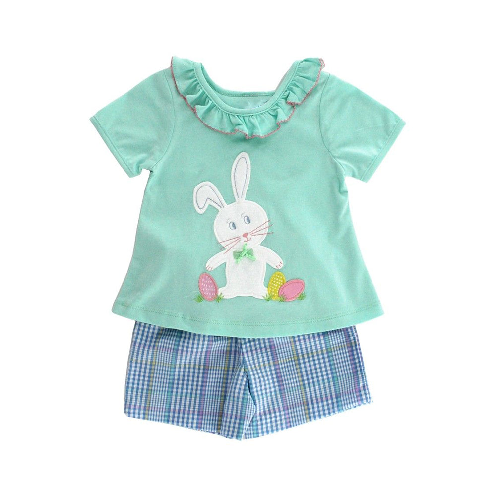 Baby Girls Rabbits Easter Tunic Shorts Clothes Sets Preorder