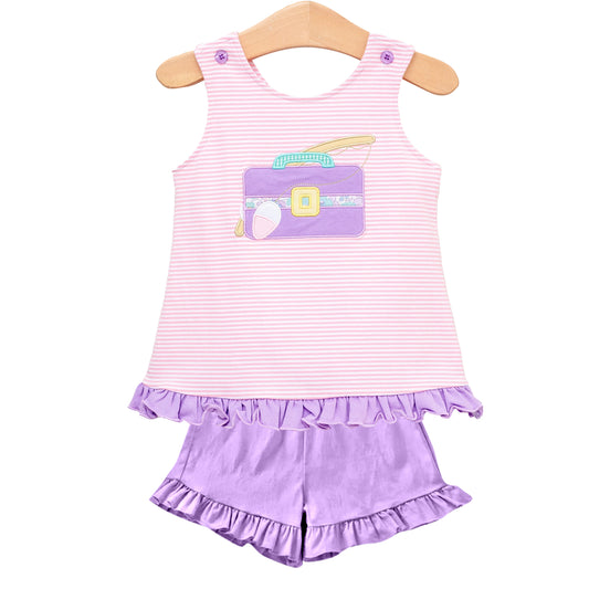 Baby Girls Fishing Box Tunic Ruffle Shorts Sets Preorder