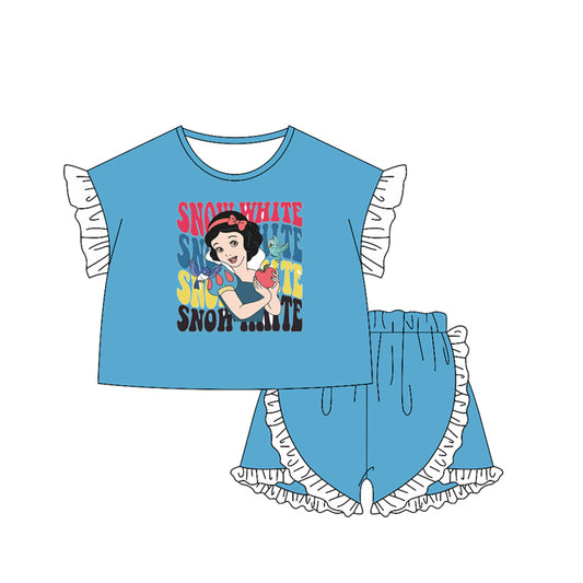 Baby Girls Princess S Shirt Ruffle Shorts Clothes Sets Preorder