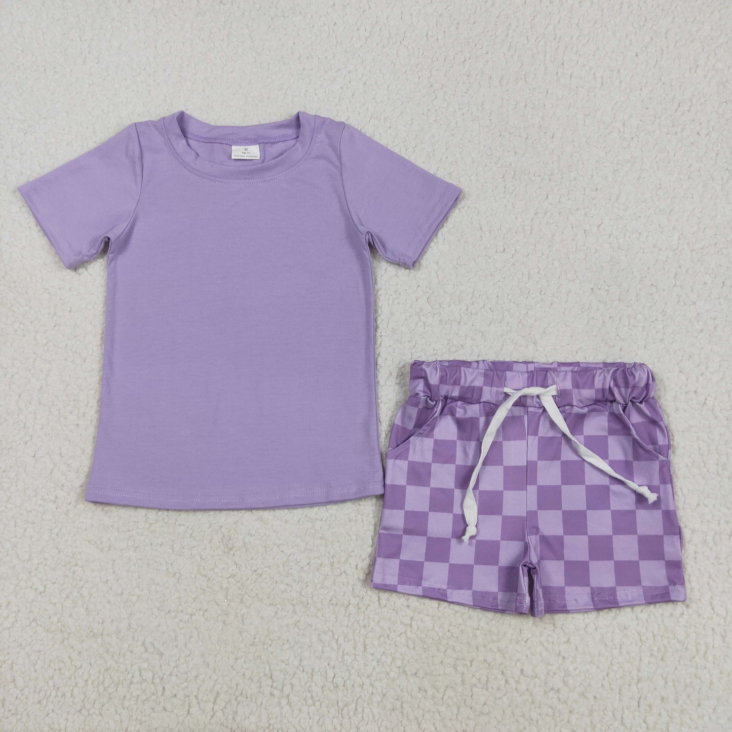 Sibling Baby Girls Lavender Style Clothes Sets