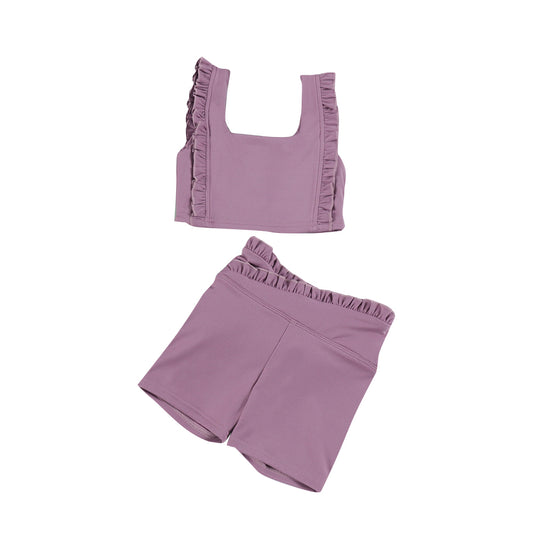 Baby Girls Hot Pink Sleeveless Vest Top Short Yoga Active Clothes Sets Preorder