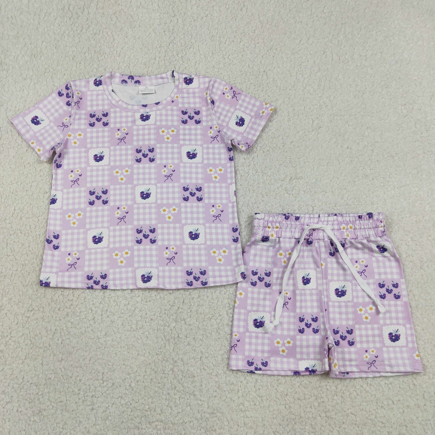 Sibling Baby Kids Patchwork Flowers Shirt Top Shorts Slouchy Clothes Sets