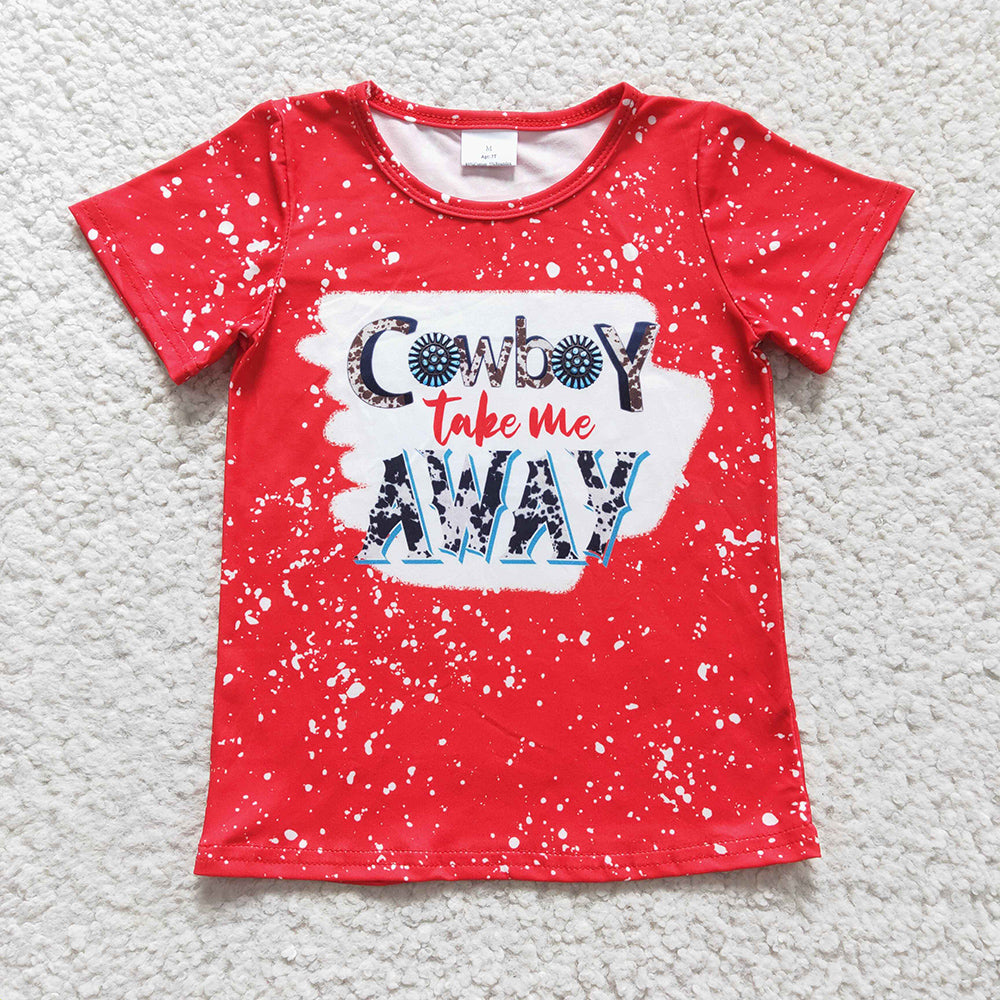 Sibling Boys Baby Girls Cowgirls Cowboys Shorts Sleeve Tee Shirts Tops