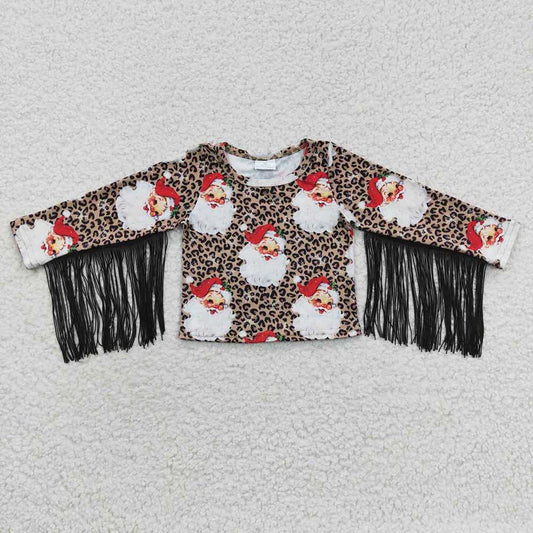 USA Shop Baby Girls Christmas Santa Tassel Shirts Tops