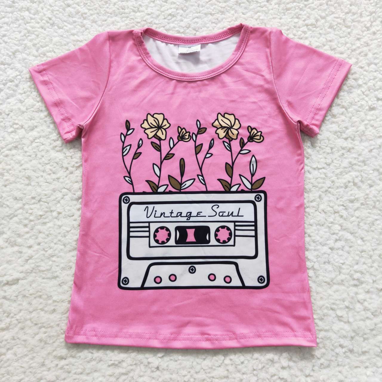 Sibling Baby Girls Flowers Cakes Tee Shirts Top