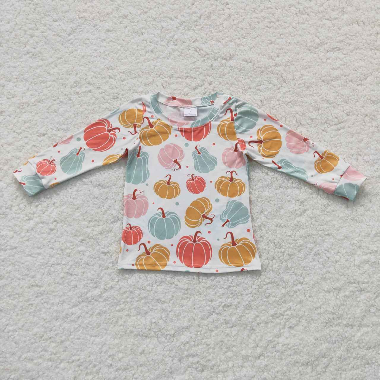 Sibling Baby Boys Girls Bows Pumpkins Fall Tee Shirts Top