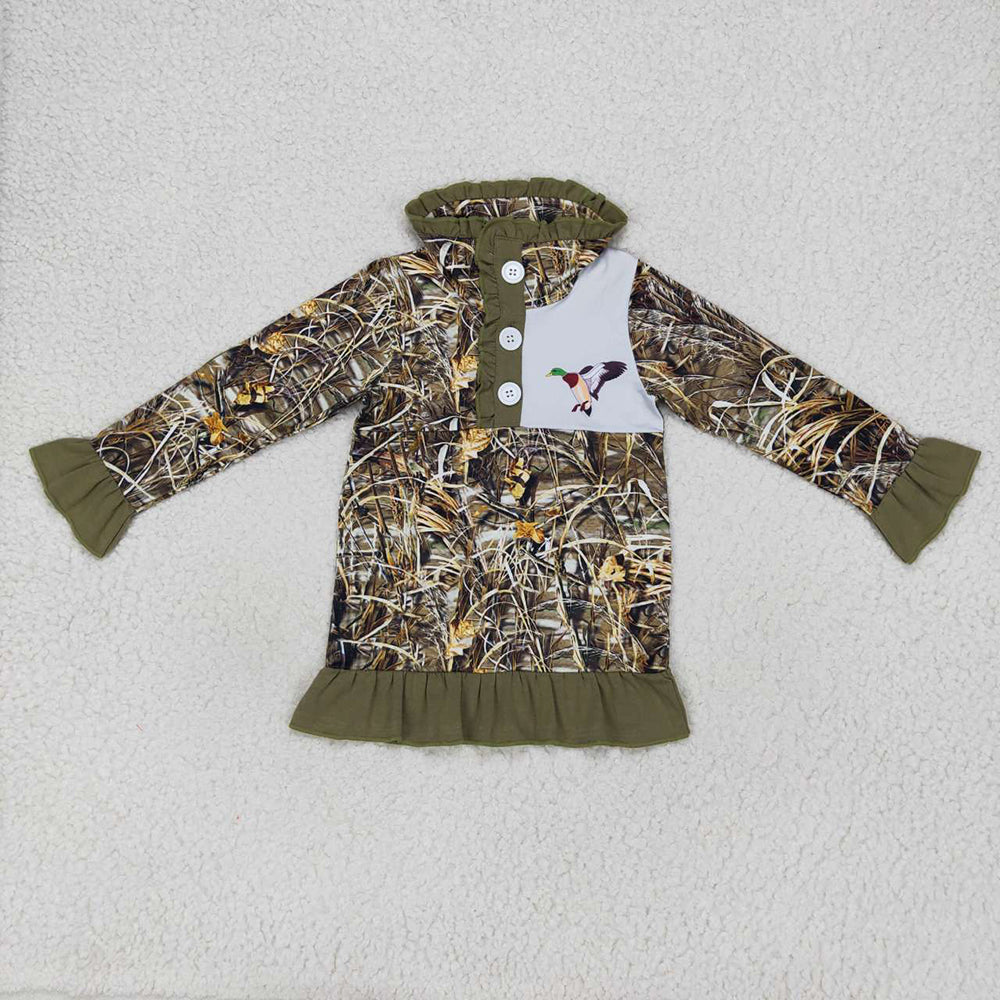 Sibling Girls Baby Boys Camo Hunting Duck Mallard Pullover Jackets Tops