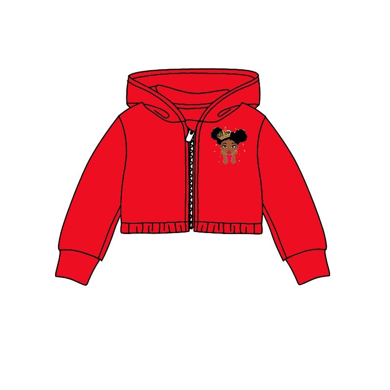 Baby Girls Black History Red Hooded Jackets Tops preorder