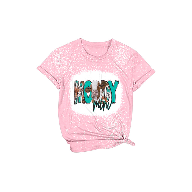 Baby Girls Pink Moody Mini Short Sleeve Tee Shirts Tops Preorder