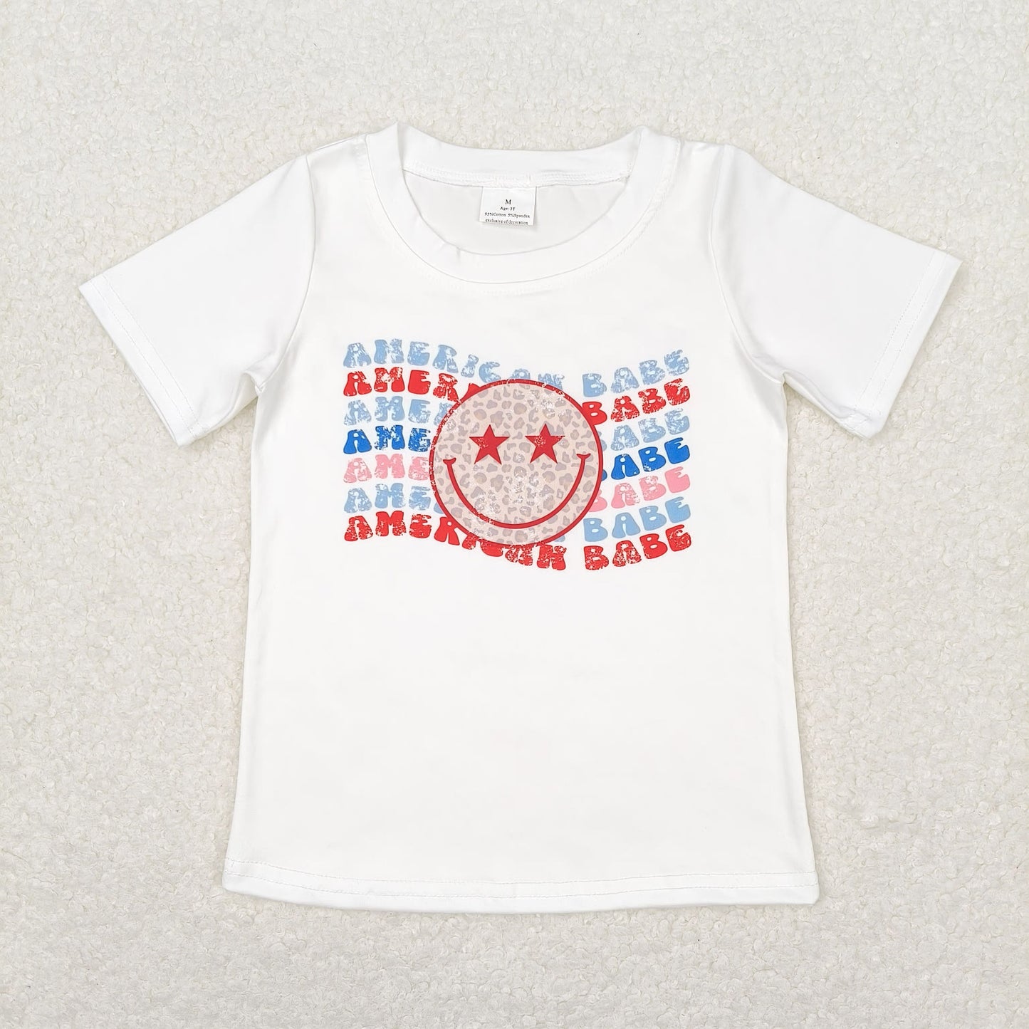 Sibling Baby Boys Short Sleeve Flags Stars 4th of July T-shirts Tops
