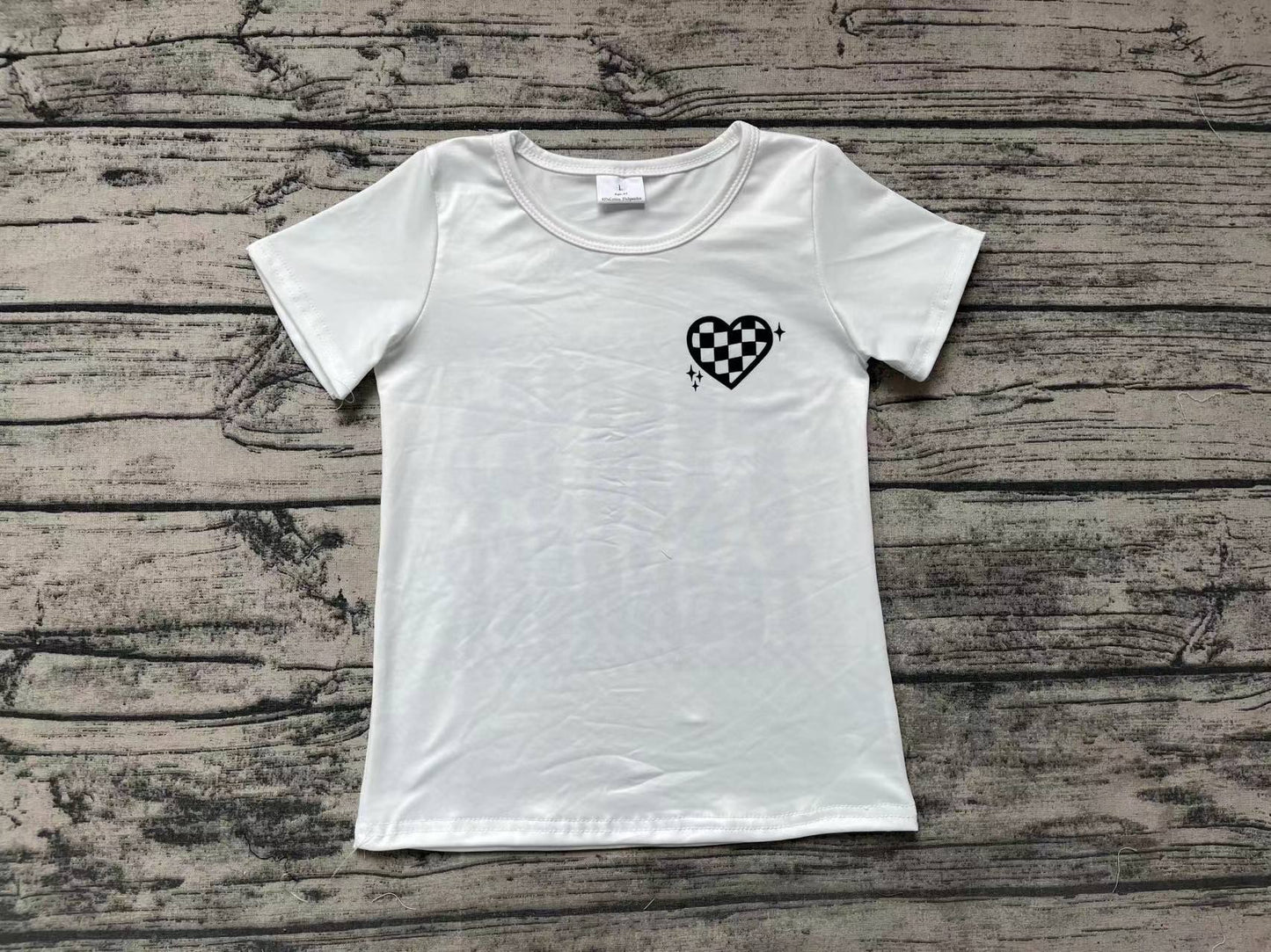 Baby Girls Toddler Black Short Sleeve Tiny Teenager Tee Shirts Tops