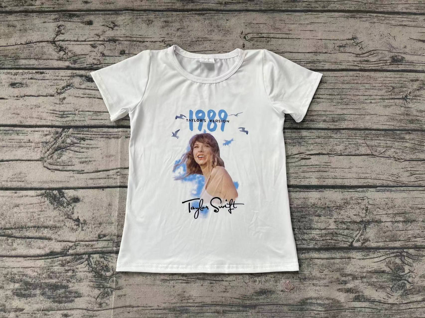 Baby Girls 1989 White Singer Short Sleeve Tee Shirts Tops