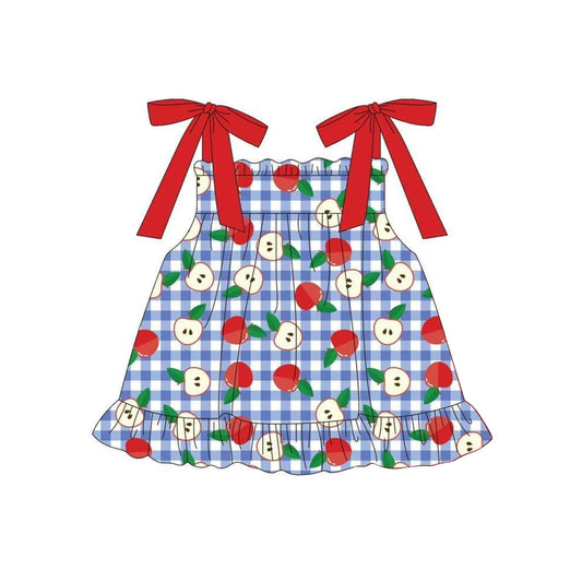 Baby Girls Apples Straps Knee Length Dresses Preorder