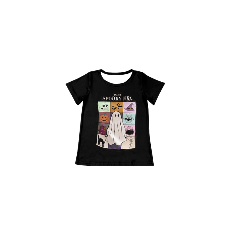 Baby Girls Halloween Spooky Era Short Sleeve Tee Shirts Tops Preorder