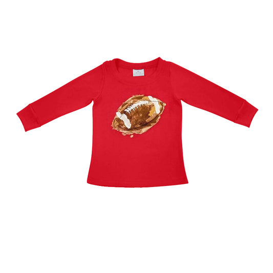 Baby Boys Football Fall Long Sleeve Tee Shirts Tops Preorder