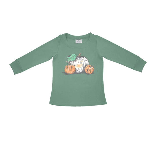 Baby Boys Pumpkins Fall Long Sleeve Tee Shirts Tops Preorder