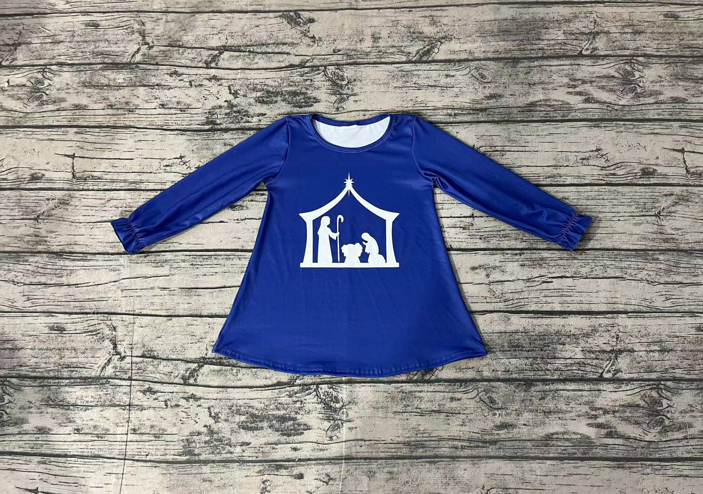 Baby Girls Nativity Long Sleeve Tee Shirts Tops