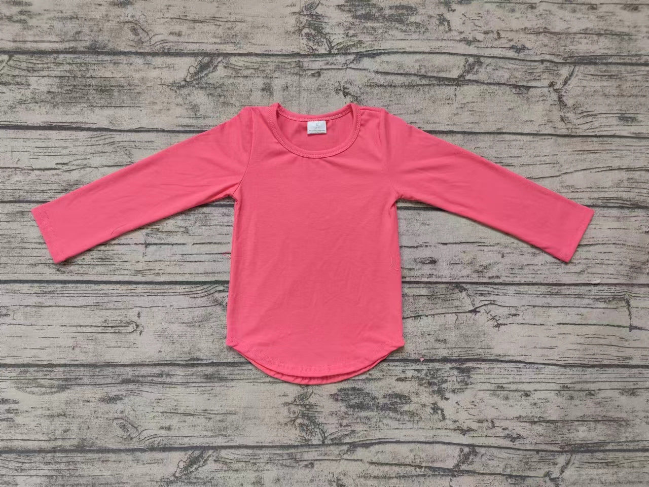 Baby Girls Coral Long Sleeve Tee Shirts Tops