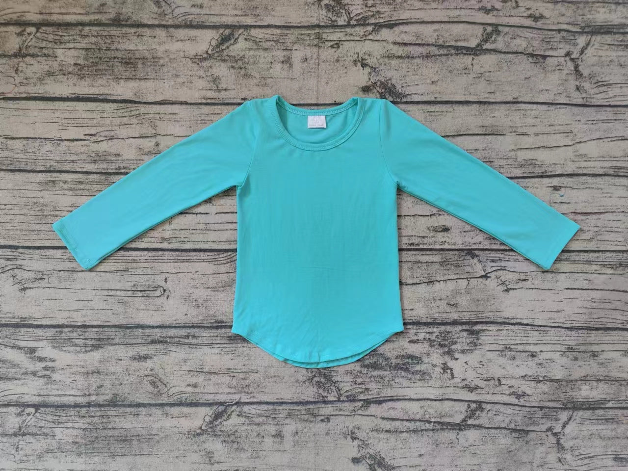 Baby Girls Green Long Sleeve Yoga Active Tee Shirts Tops