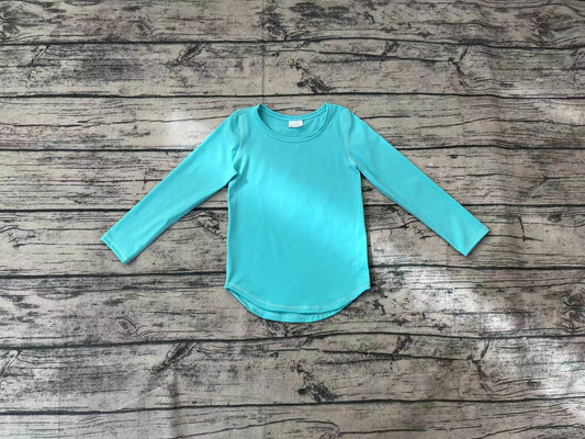 Baby Girls Green Long Sleeve Yoga Active Tee Shirts Tops